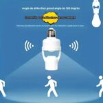 Douille de lampe à détection infrarouge à vis E27