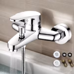 Robinet de Douche et Baignoire en Acier Inoxydable