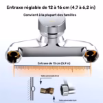 Robinet de Douche et Baignoire en Acier Inoxydable – Image 4