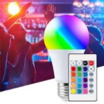 ampoule LED RGB+CCT 9W E27 avec Télécommande – Image 2