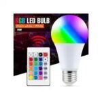 ampoule LED RGB+CCT 9W E27 avec Télécommande